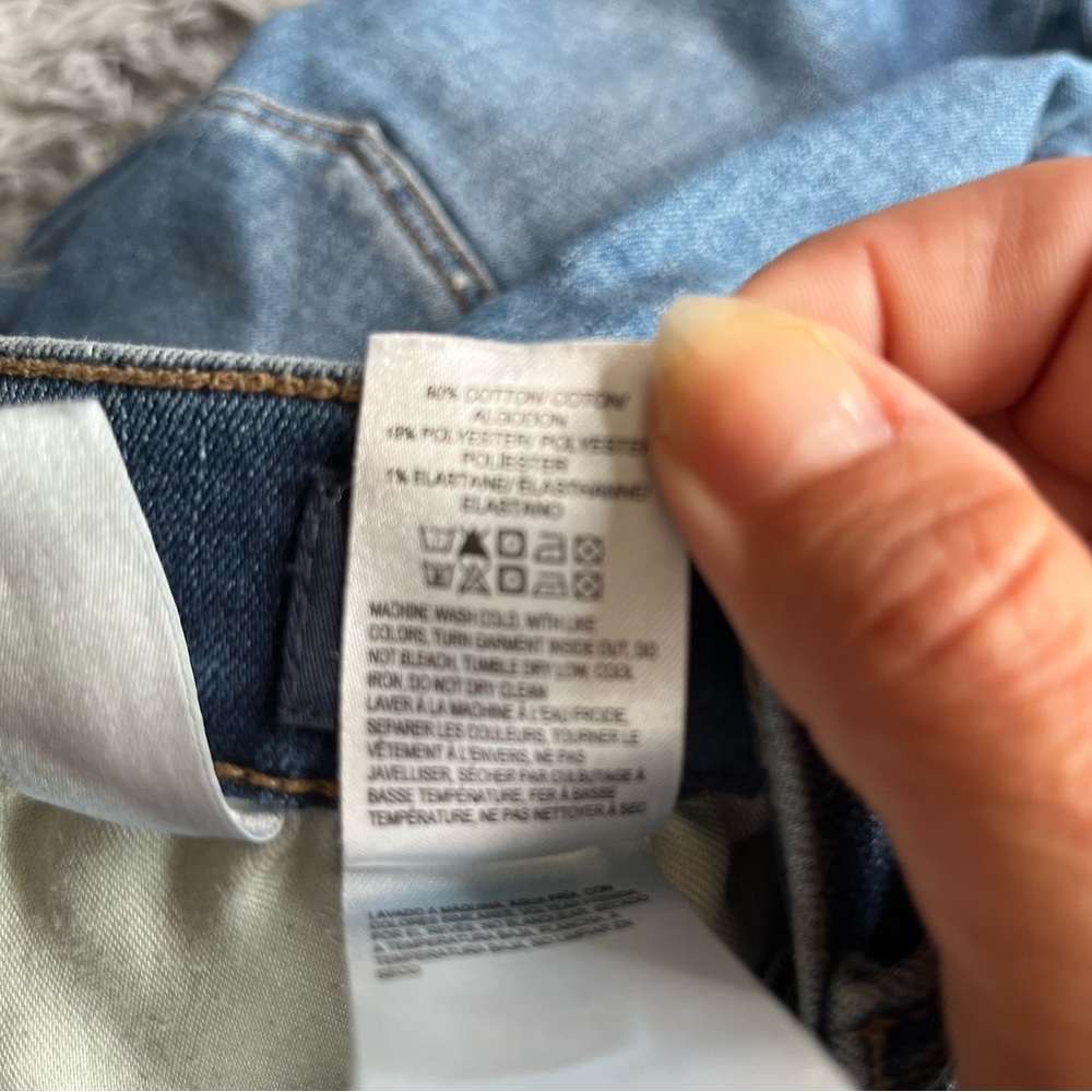 Lucky Brand Jeans Womens 4 Mid Rise Ava Skinny Whiskered Raw Hem Denim Blue - Picture 9 of 11